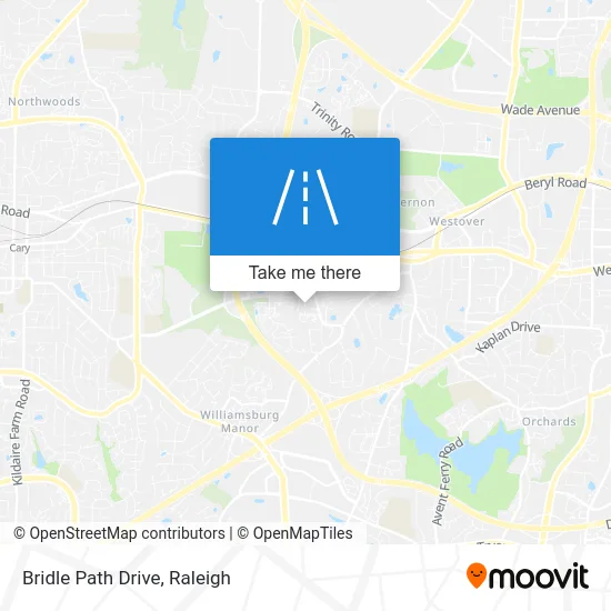 Bridle Path Drive map