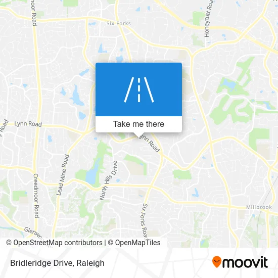 Bridleridge Drive map