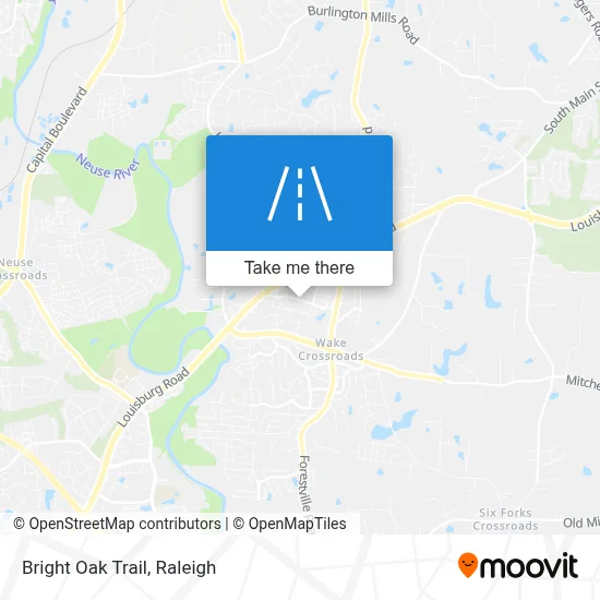 Bright Oak Trail map