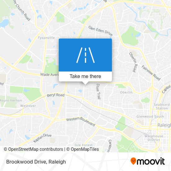 Brookwood Drive map