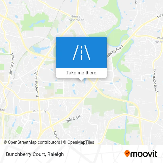 Bunchberry Court map