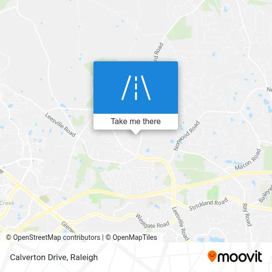 Calverton Drive map