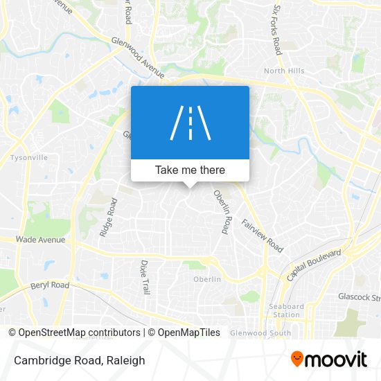 Cambridge Road map