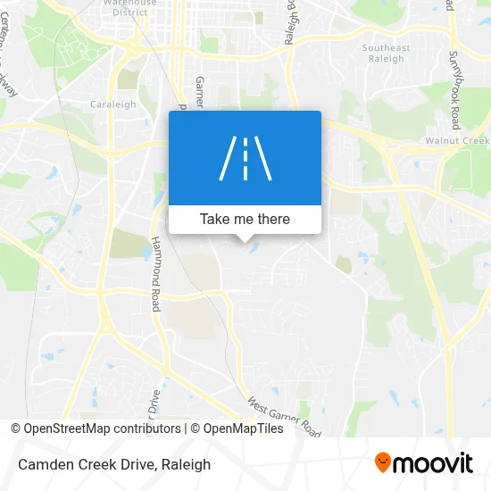 Camden Creek Drive map
