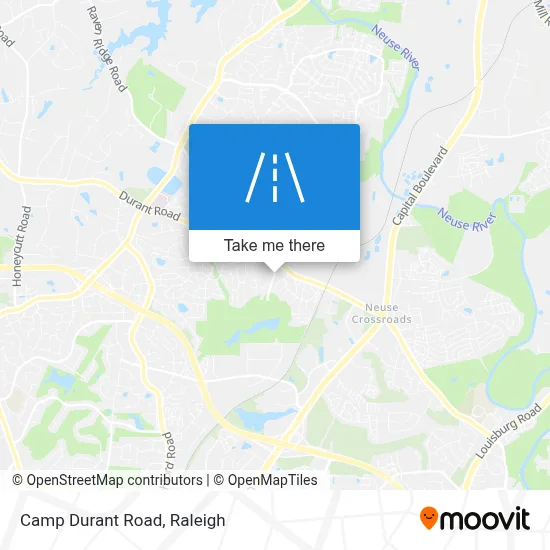 Camp Durant Road map