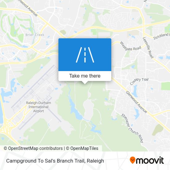 Campground To Sal's Branch Trail map