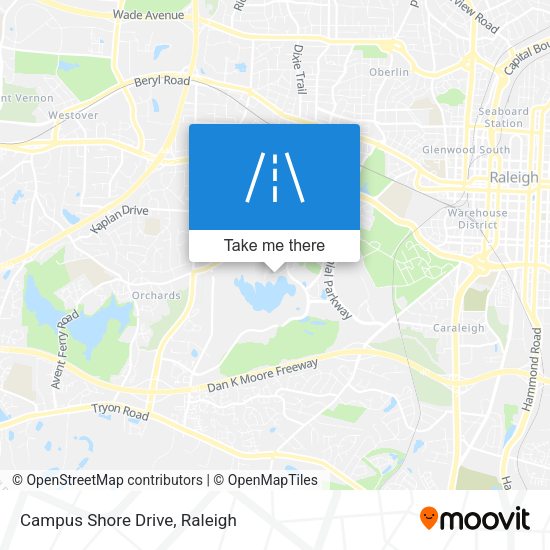 Campus Shore Drive map