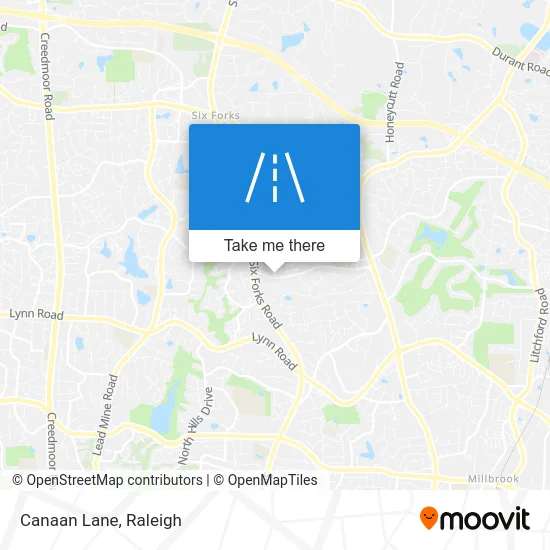 Canaan Lane map