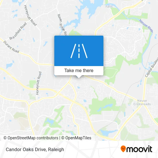 Candor Oaks Drive map