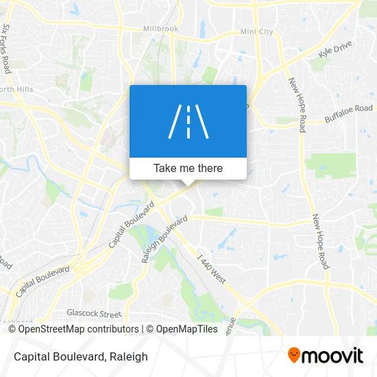 Capital Boulevard map