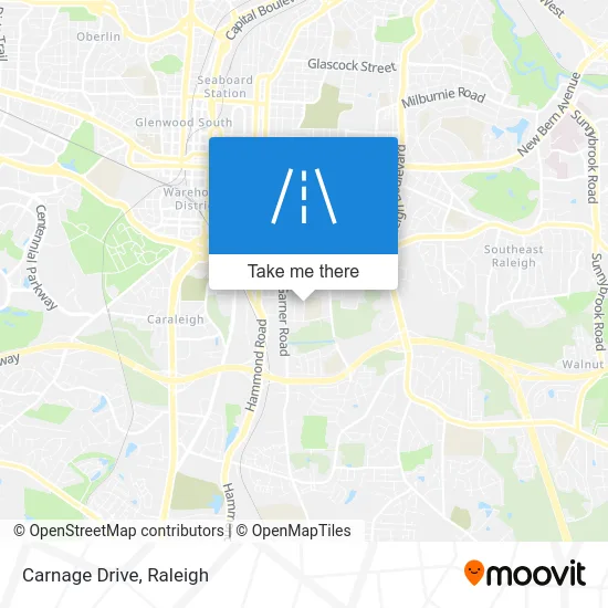 Carnage Drive map