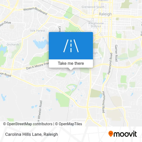 Carolina Hills Lane map