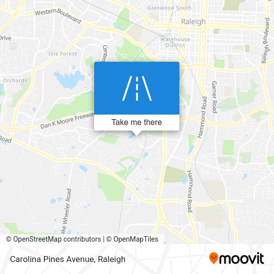 Mapa de Carolina Pines Avenue