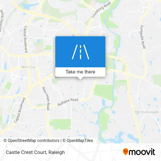 Castle Crest Court map