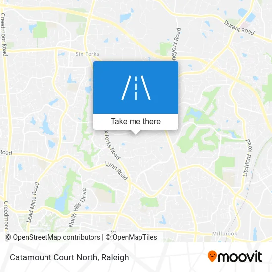 Catamount Court North map