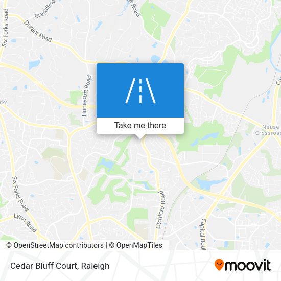 Mapa de Cedar Bluff Court