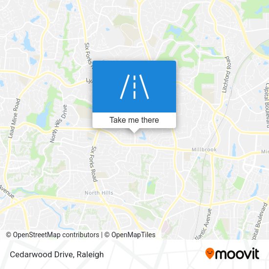 Mapa de Cedarwood Drive