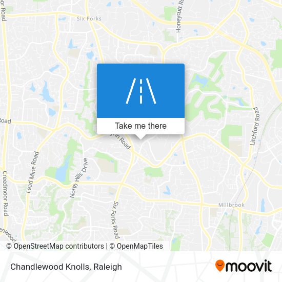 Chandlewood Knolls map