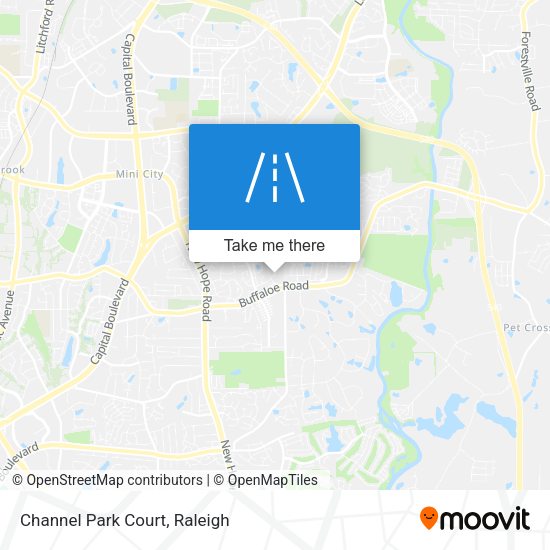 Mapa de Channel Park Court