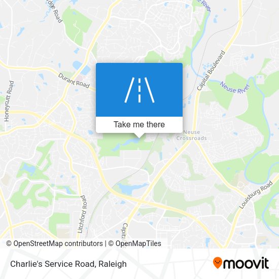 Charlie's Service Road map