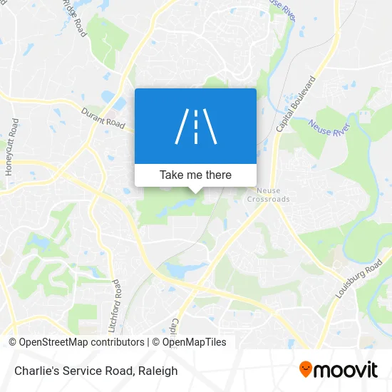 Charlie's Service Road map
