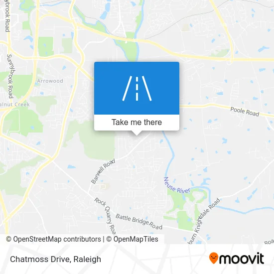 Chatmoss Drive map