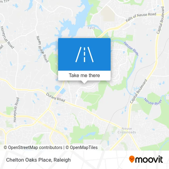 Chelton Oaks Place map
