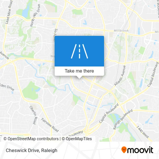 Cheswick Drive map