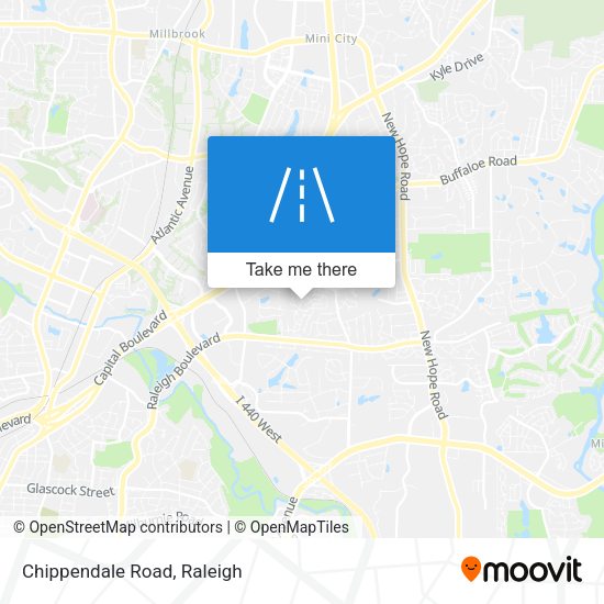 Mapa de Chippendale Road