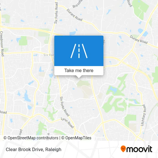Clear Brook Drive map