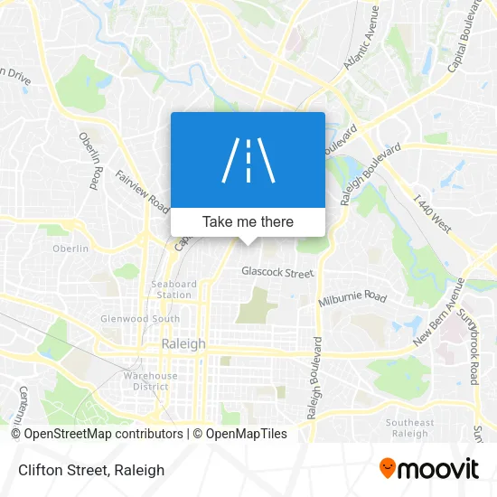 Clifton Street map