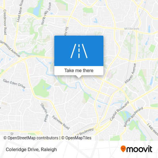Mapa de Coleridge Drive