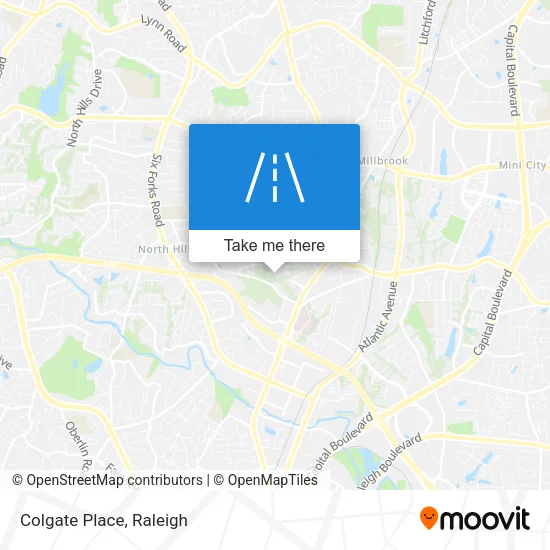 Colgate Place map