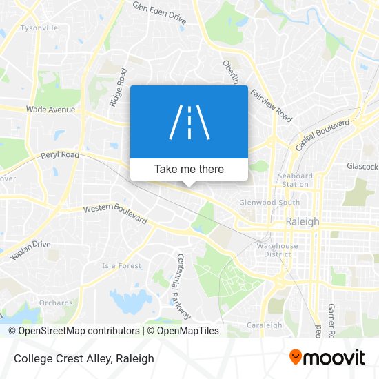 Mapa de College Crest Alley