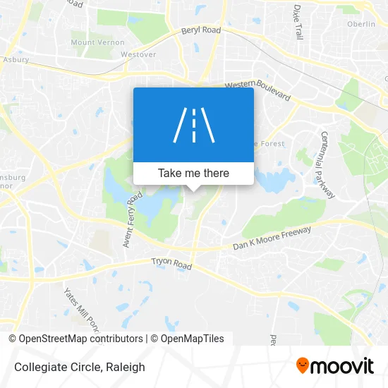 Collegiate Circle map