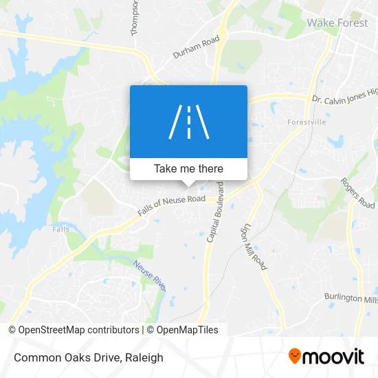 Common Oaks Drive map