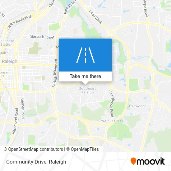 Community Drive map