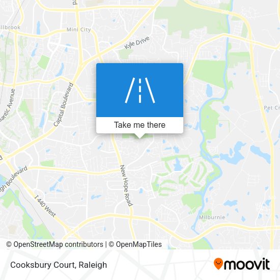 Mapa de Cooksbury Court
