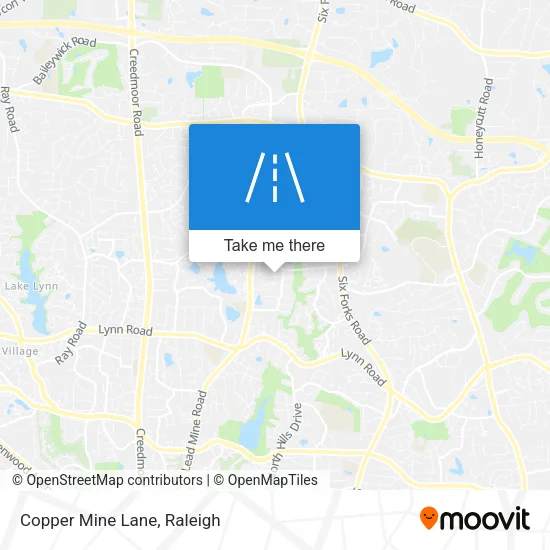 Copper Mine Lane map