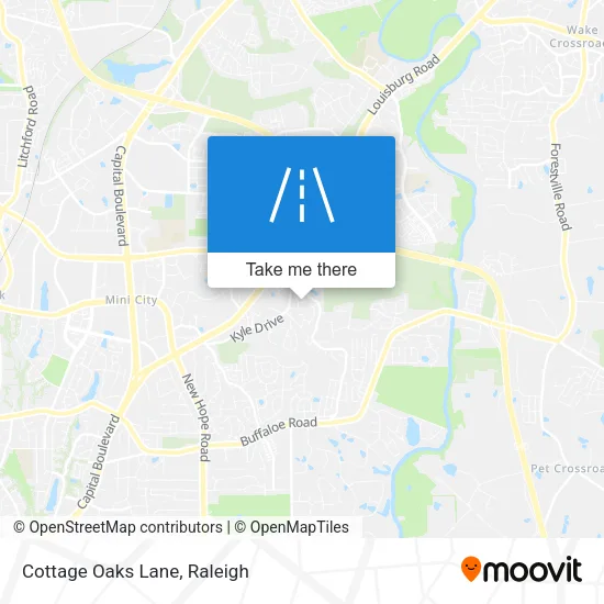 Cottage Oaks Lane map
