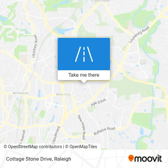 Cottage Stone Drive map