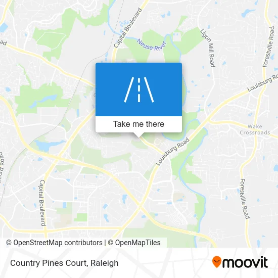 Country Pines Court map