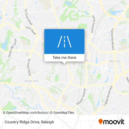 Country Ridge Drive map