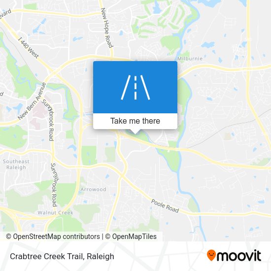 Crabtree Creek Trail map