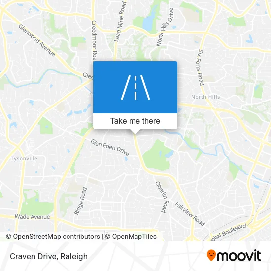 Craven Drive map