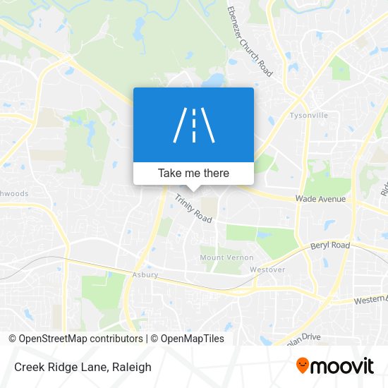 Mapa de Creek Ridge Lane