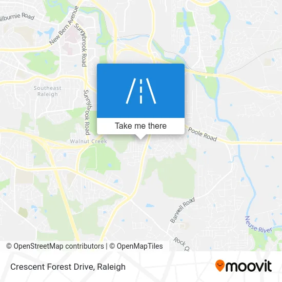 Crescent Forest Drive map
