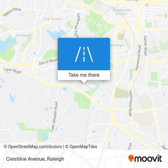 Crestline Avenue map