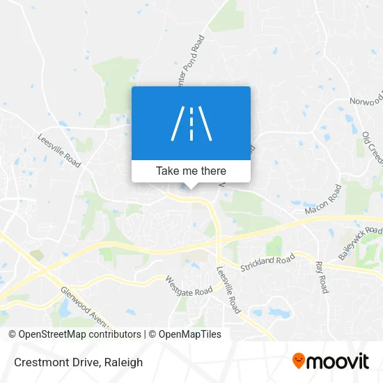 Crestmont Drive map