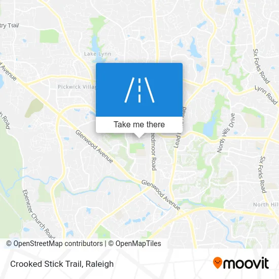 Crooked Stick Trail map